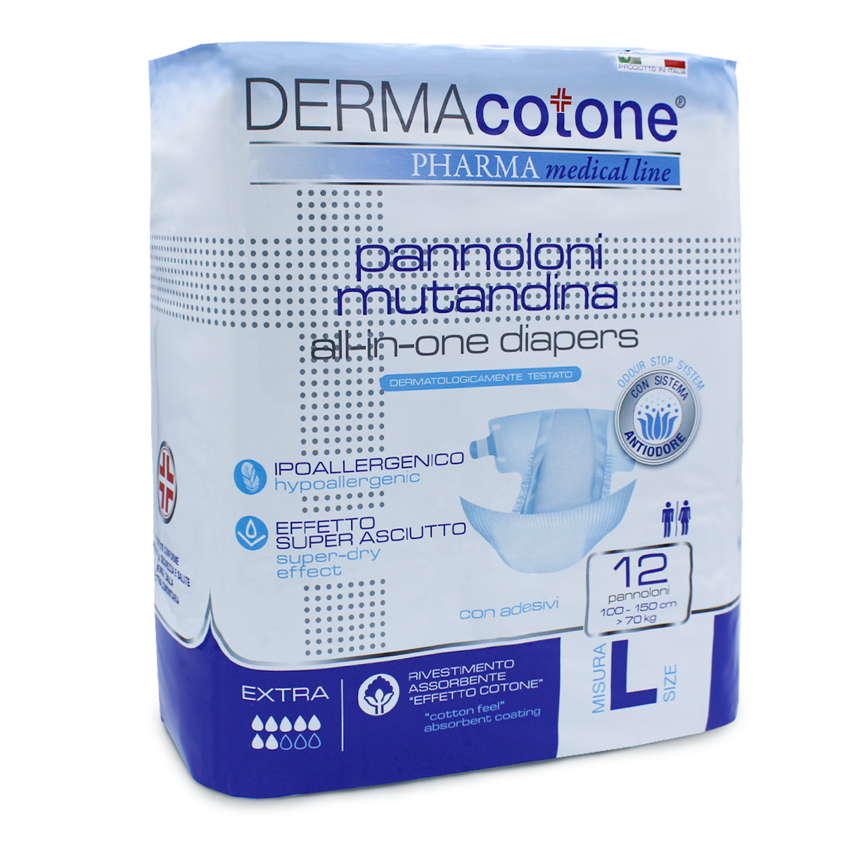 DERMACOTONE PANNOLONE MUTAND TG.L 12PZ