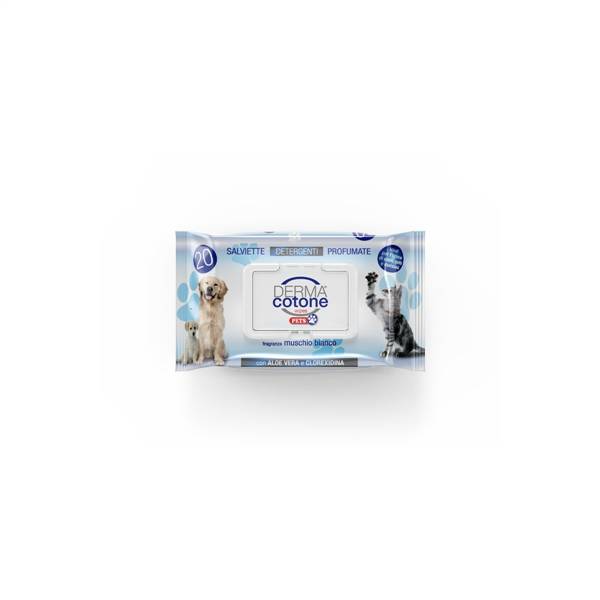 DERMACOTONE SALVIETTE PET 20PZ ALOE VERA 
