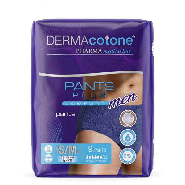 DERMACOTONE ADULT PANTS MEN 9PZ TG S-M 
