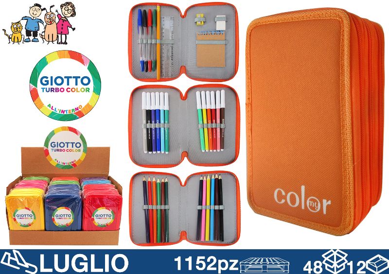 GIOTTO ASTUCCIO 3 ZIP MY COLOR