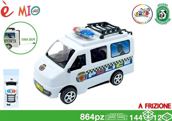 EOL FURGONCINO POLIZIA 17CM A FRIZIONE 