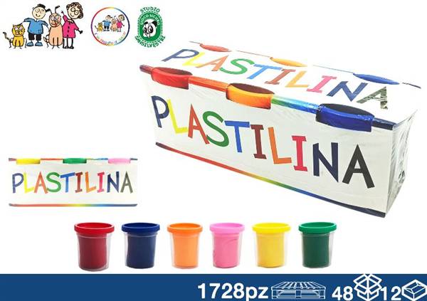 EOL PLASTILINA BARATTOLO 85GR 3PZ 