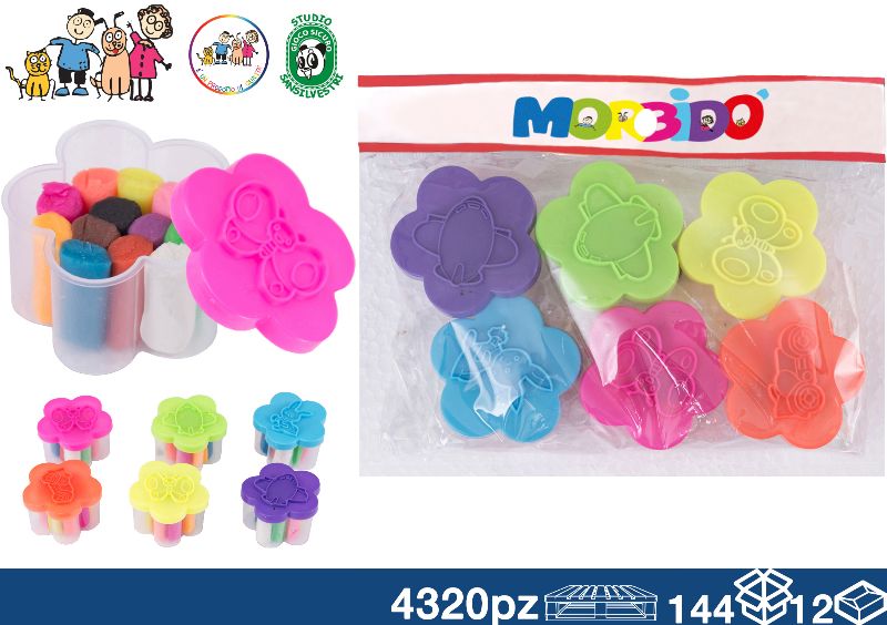 EOL PLASTILINA BARATTOLO 150GR 15X13 6PZ