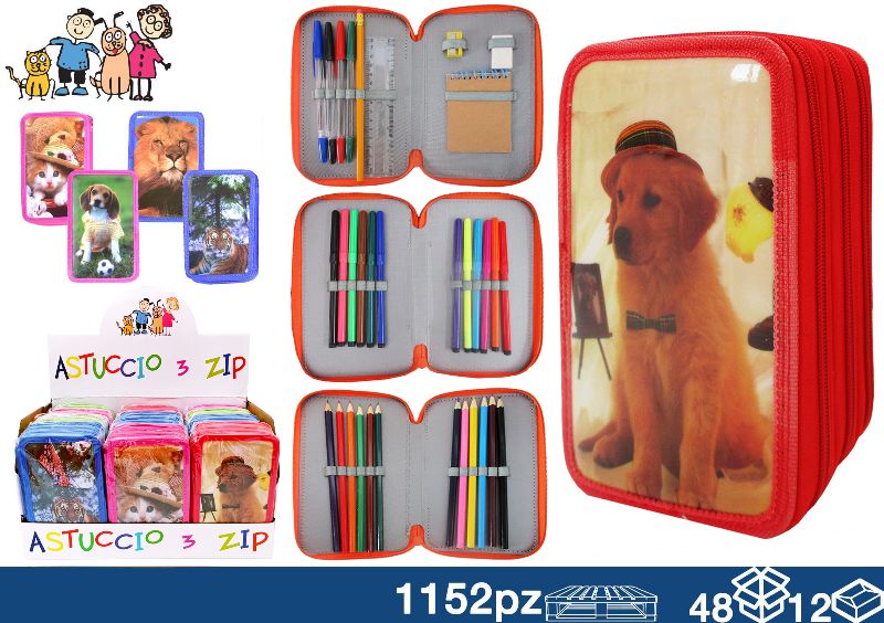 EOL ASTUCCIO 3 ZIP ANIMALS