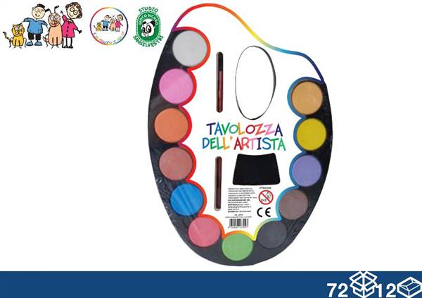 EOL COLORI ACQUERELLO 12COL + PENNELLO 