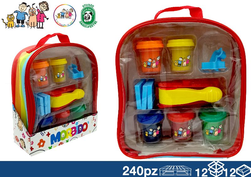 EOL PLASTILINA ZAINO 25X23 ARCOBALENO