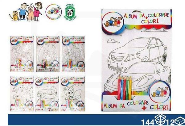 EOL ALBUM FOGLI+COLORI 27X19 6FOGLI 
