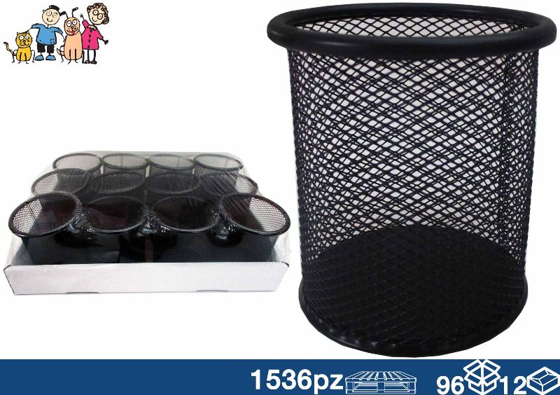 EOL PORTAPENNE METALLO 10X9CM NERO