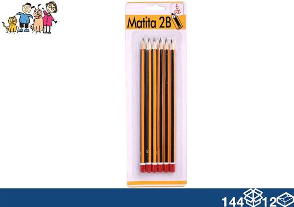 EOL MATITE 6PZ 2B 17CM 
