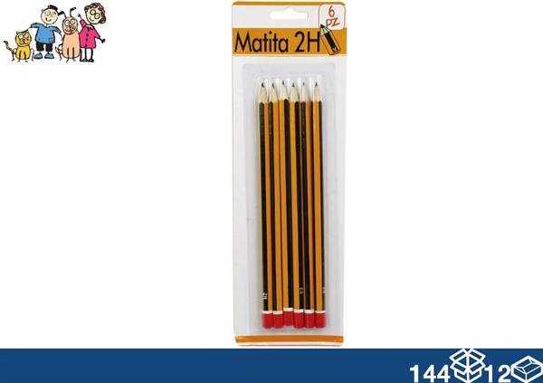 EOL MATITE 6PZ 2H 17CM 