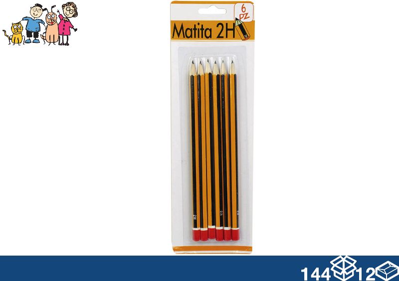 EOL MATITE 6PZ 2H 17CM