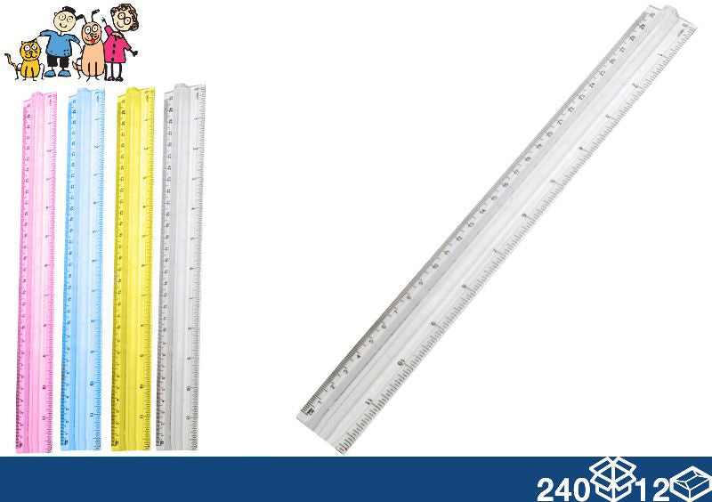 EOL RIGA TRASPARENTE COLORS CM.30 ASS