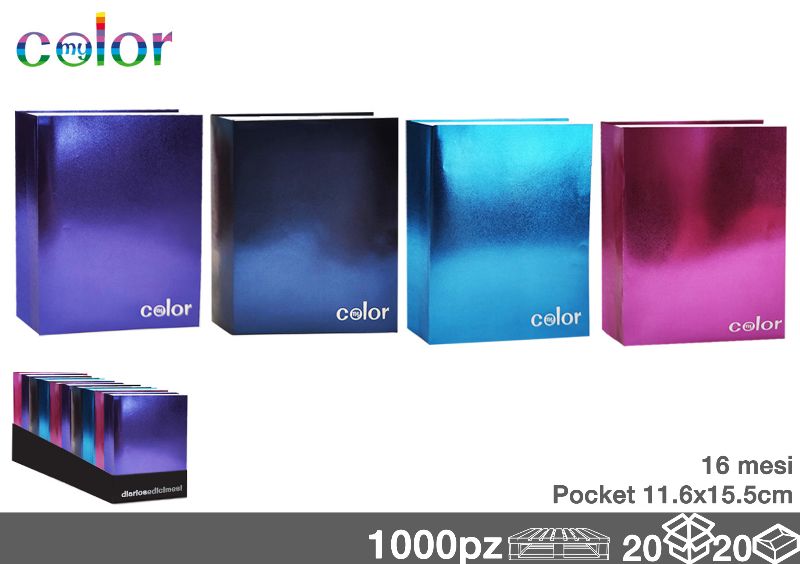 MYCOLOR DIARIO ASS. 11,6X15X5CM 16M
