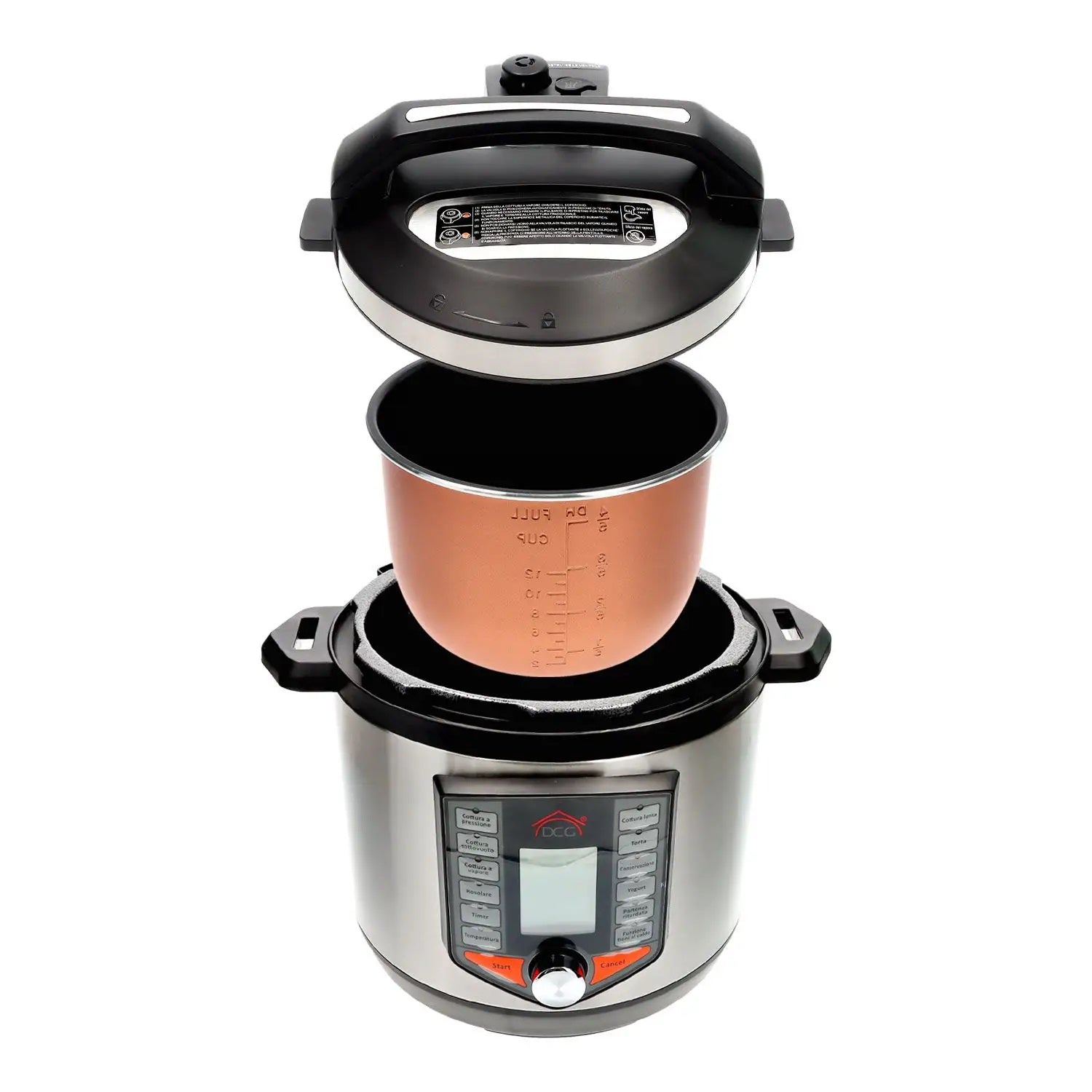 DCG PENTOLA A PRESSIONE ELETTRICA 6LT PP1001