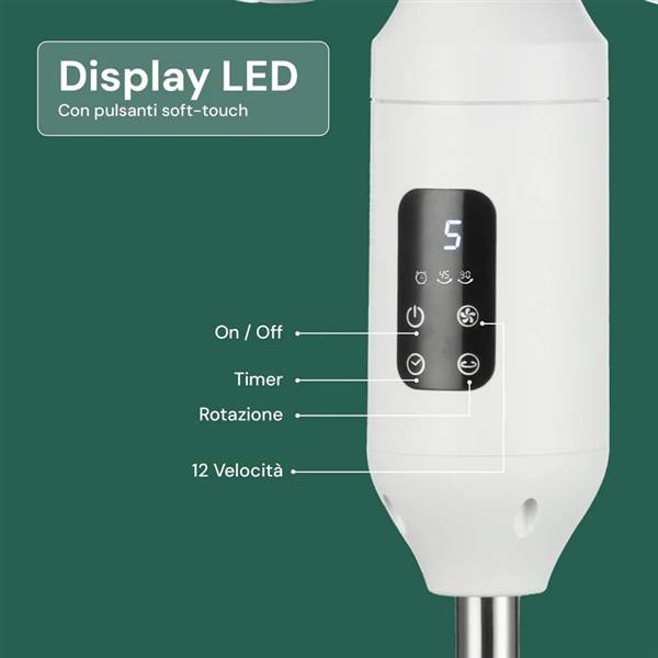 DCG VENTILATORE PIANTANA VE2208TT DOPPIA ESPOSIZIONE 40W