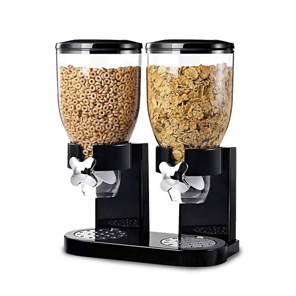 AVILIA DISPENSER DA CUCINA DOPPIO 3,5LT NERO CON GRIGLIA ANTIBRICIOLE
