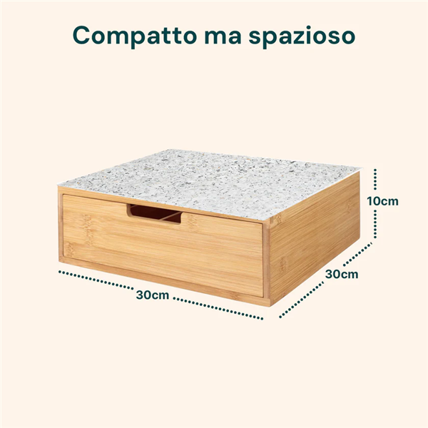 AVILIA PORTACAPSULE IN BAMBU GRANITO BIA 