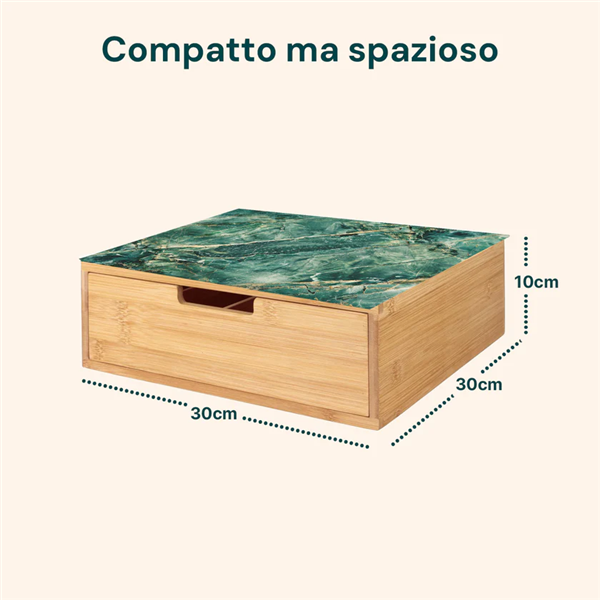AVILIA PORTACAPSULE IN BAMBU MARMO VERDE 