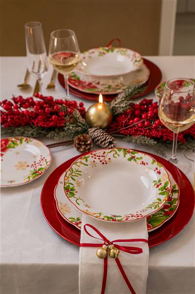 DUE ESSE SERVIZIO PIATTI 18PZ NATALE 