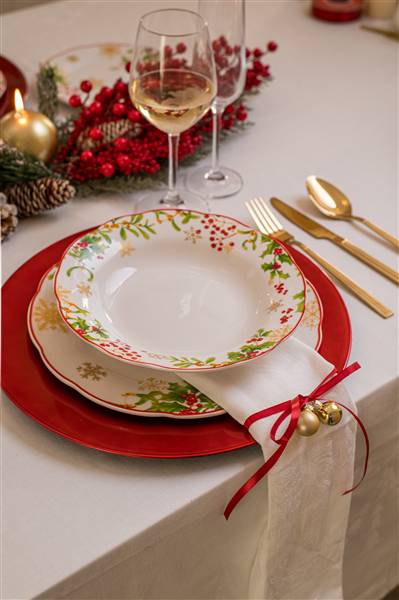 DUE ESSE SERVIZIO PIATTI 18PZ NATALE 