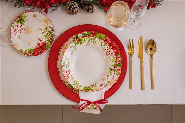 DUE ESSE SERVIZIO PIATTI 18PZ NATALE 