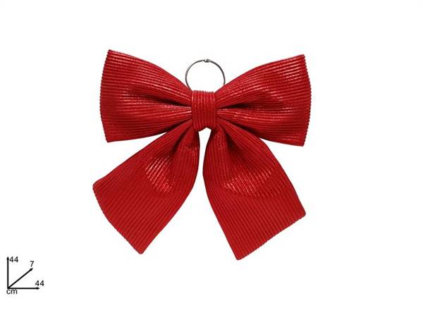 DUE ESSE FIOCCO 44CM TESSUTO ROSSO RIGAT 