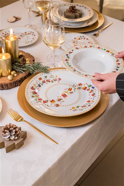 DUE ESSE SERVIZIO PIATTI 18PZ NATALE 