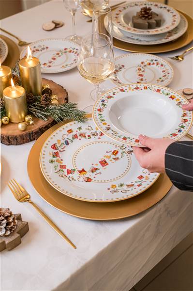 DUE ESSE SERVIZIO PIATTI 18PZ NATALE 