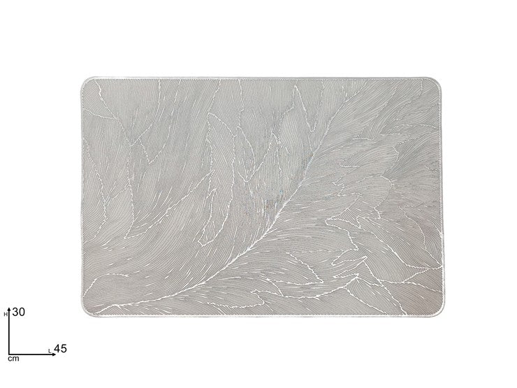 DUE ESSE TOVAGLIETTA 45X30CM FIORI SILVE