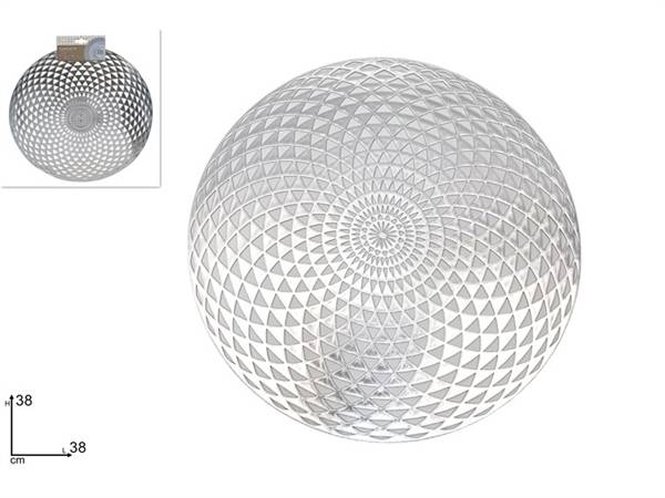 DUE ESSE TOVAGLIETTA TONDA 38CM SILVER FORATA