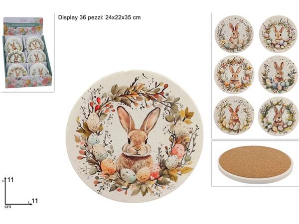DUE ESSE SOUVENIR TONDO 11CM PASQUA 