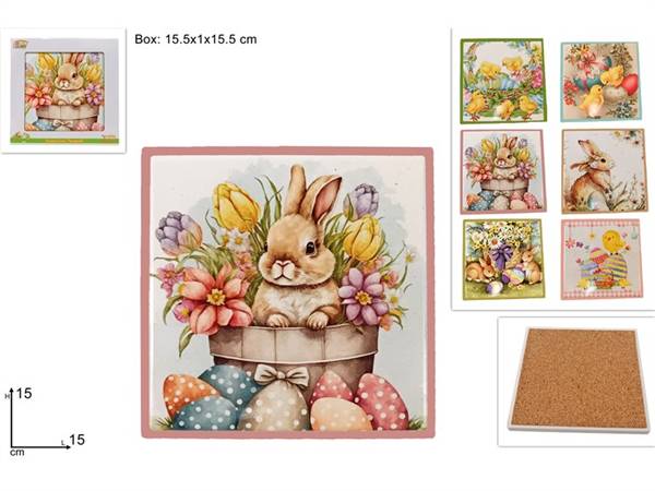 DUE ESSE SOTTOPENTOLA QUADRO 15CM PASQUA 