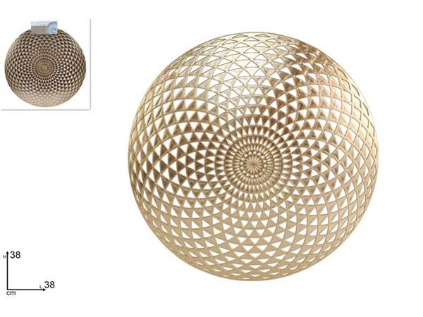 DUE ESSE TOVAGLIETTA TONDA 38CM ORO FORATA