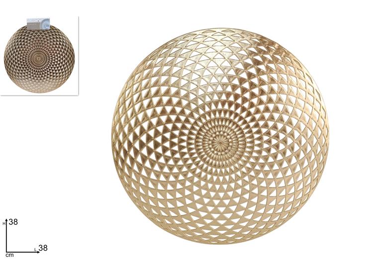 DUE ESSE TOVAGLIETTA TONDA 38CM ORO FORATA