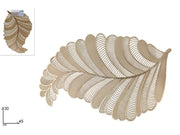 DUE ESSE TOVAGLIETTA FOGLIA ORO