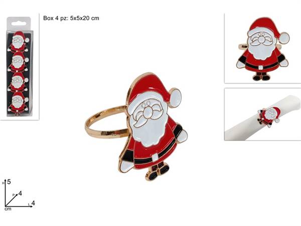 DUE ESSE P/TOVAGLIOLI BABBO NATALE 4PZ 