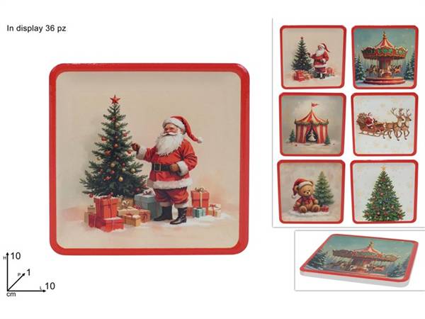 DUE ESSE PIATTINO CERAM 10CM NATALE 