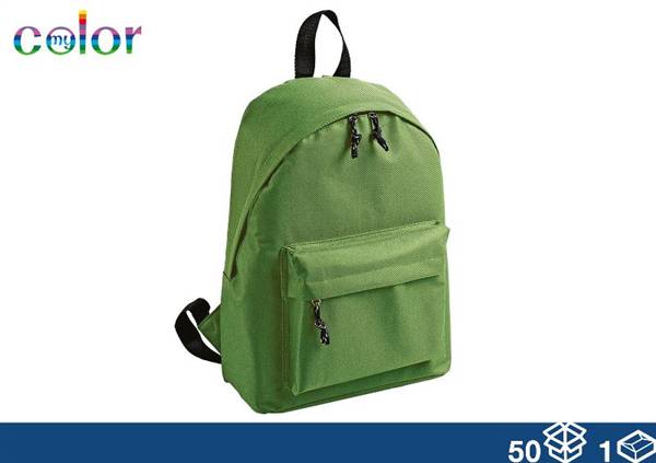 EOL ZAINO TESSUTO VERDE LIME 38X28X12 