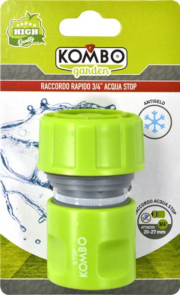 GB TRADE RACCORDO RAPIDO ACQUASTOP 19MM PER TUBO DA 19MM (3/4)