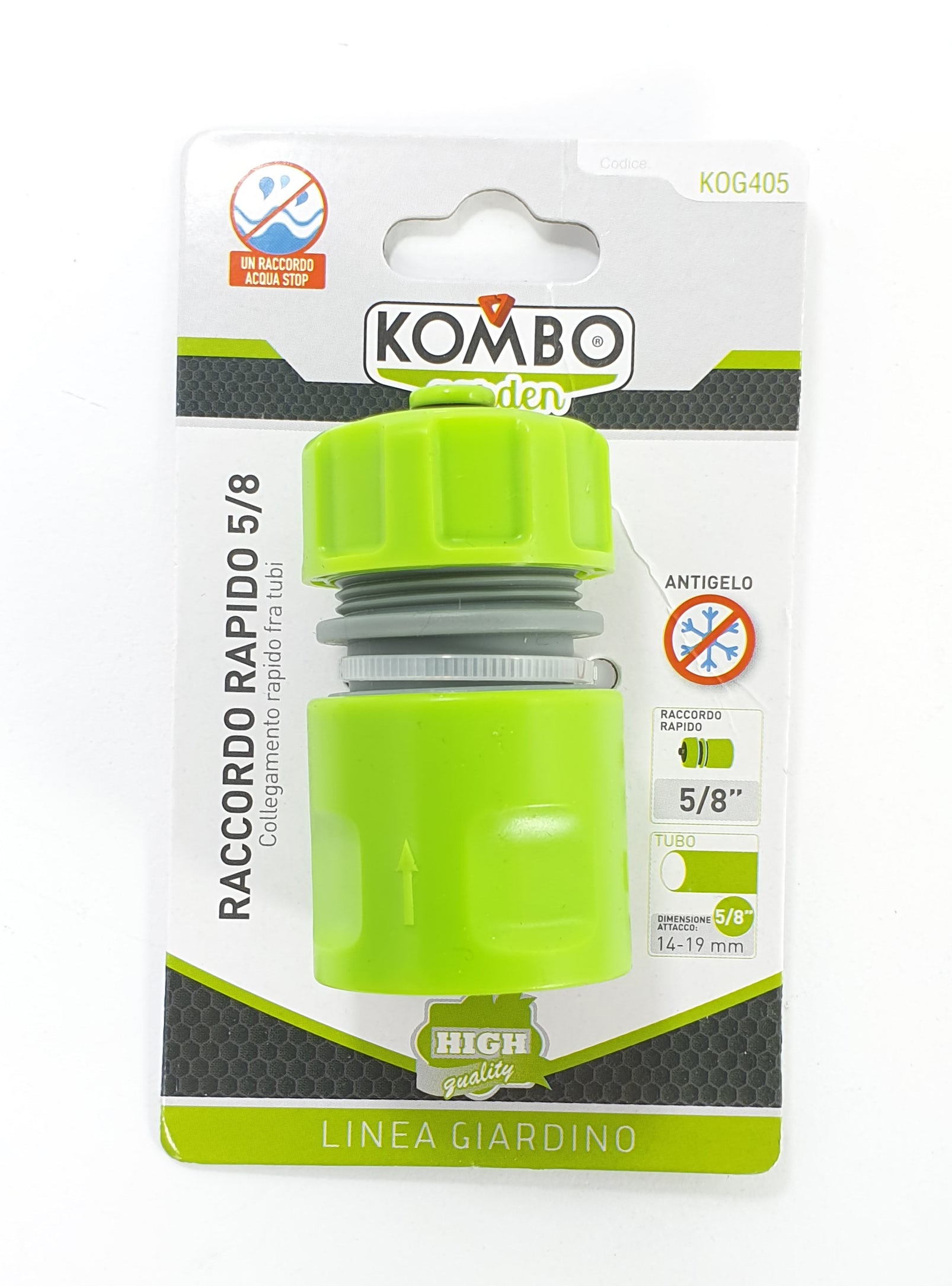 GB TRADE RACCORDO RAPIDO ACQUASTOP 15MM PER TUBO DA 15MM (5/8)