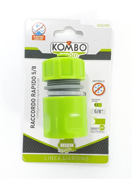 GB TRADE RACCORDO RAPIDO ACQUASTOP 15MM PER TUBO DA 15MM (5/8)
