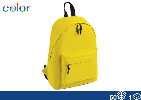 EOL ZAINO TESSUTO GIALLO 38X28X12 