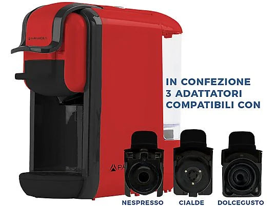 PYRAMIDEA MACCHINA CAFFE ROSSO 1450W