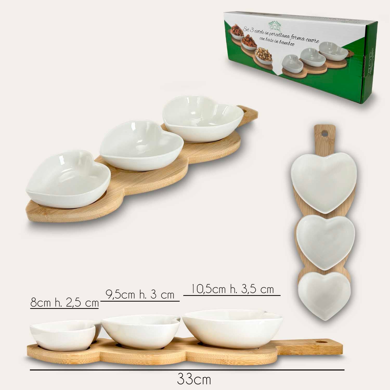ARCA CIOTOLE 3PZ SET APERITIVO