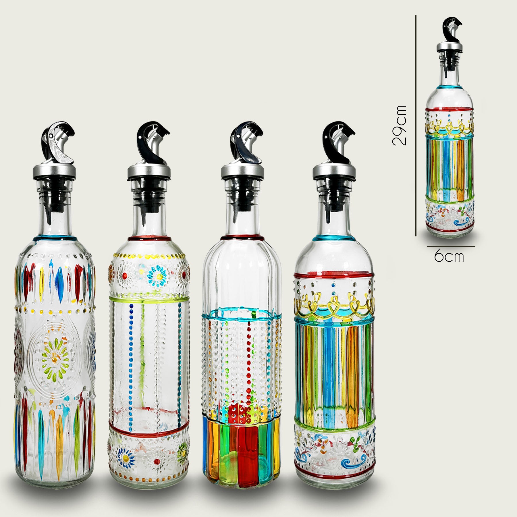 ARCA OLIERA VETRO COL. 50CL H.29