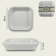 ARCA VASSOIO PERLA QUADRATO MEL. 18X18X