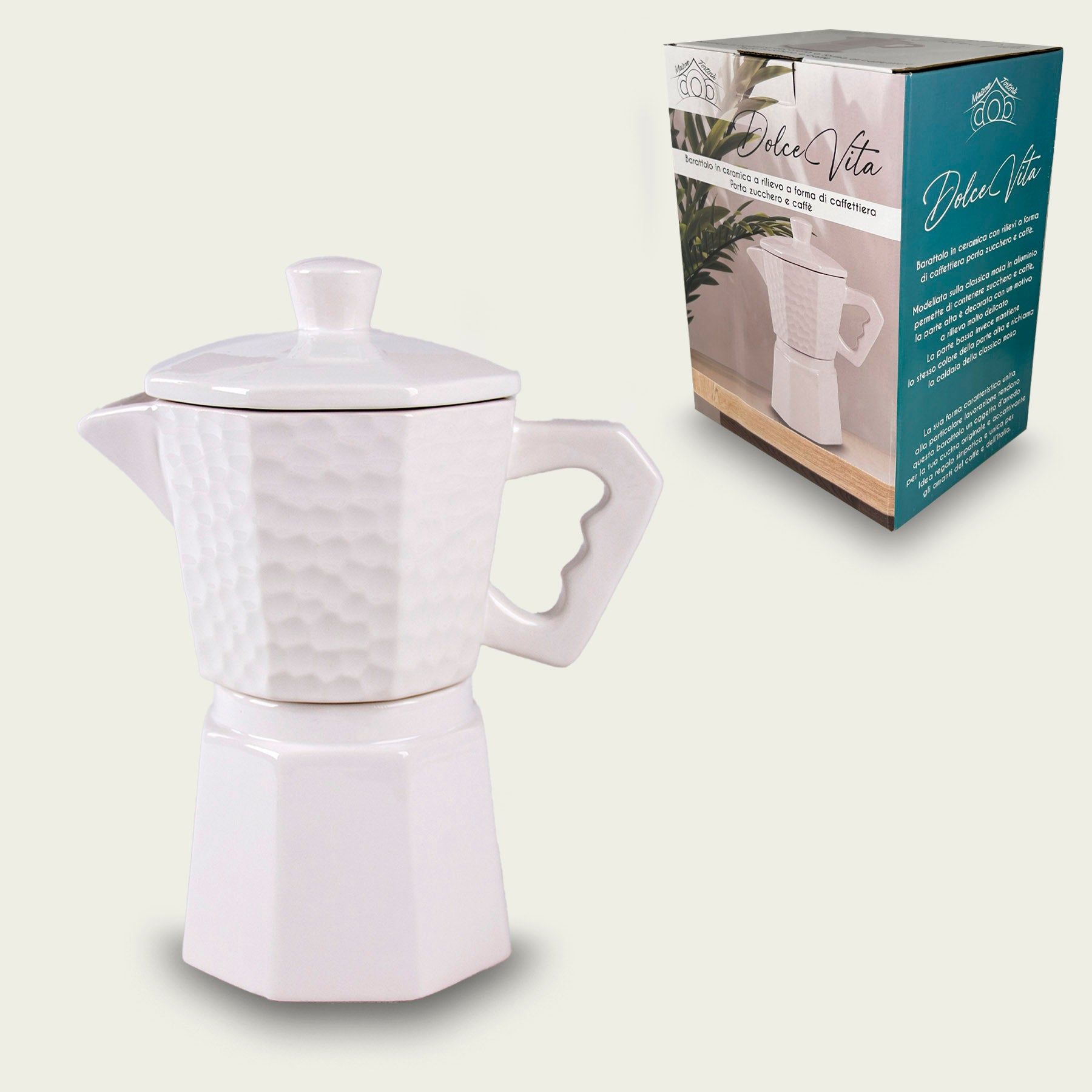 ARCA BARATTOLO CAFFETTIERA BIANCO