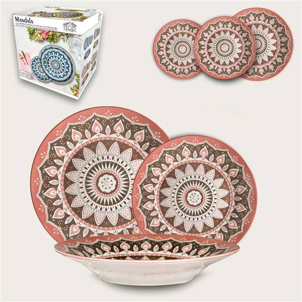 ARCA SERVIZIO PIATTI 18PZ MANDALA 