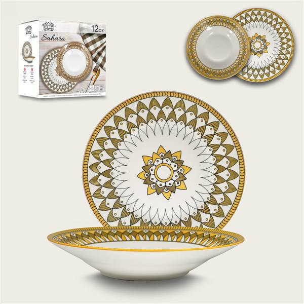 ARCA SERVIZIO PIATTI 12PZ SAHARA GIALLO 
