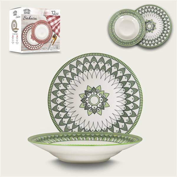ARCA SERVIZIO PIATTI 12PZ SAHARA VERDE 